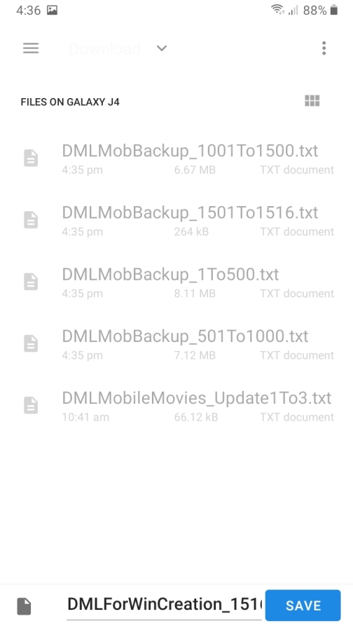 DMLMobile File Picker root directory