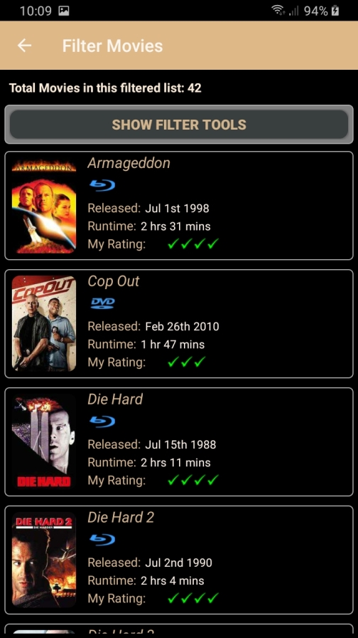 DMLMobile Filter result for movies with Bruce Willis